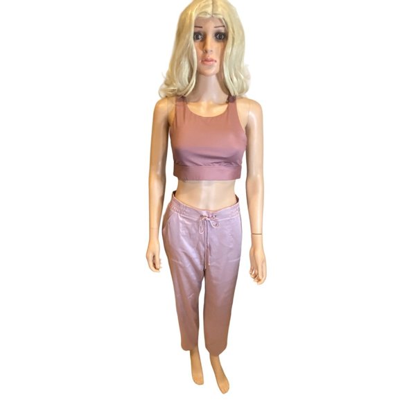 Ted Baker Womens 1 Toriyaa Utility Style Satin Jogger Pants Light Pink Size 4 - Picture 14 of 16